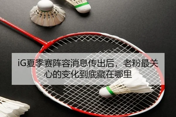 iG夏季赛阵容消息传出后，老粉最关心的变化到底藏在哪里